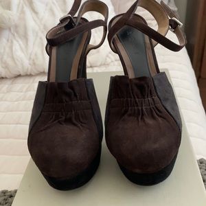 Marni heels black, brown, grey suede